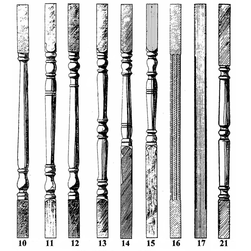 Verandah Posts - Turned Post, Fluted and Aristed Post Profiles - Lyrebird Enterprises