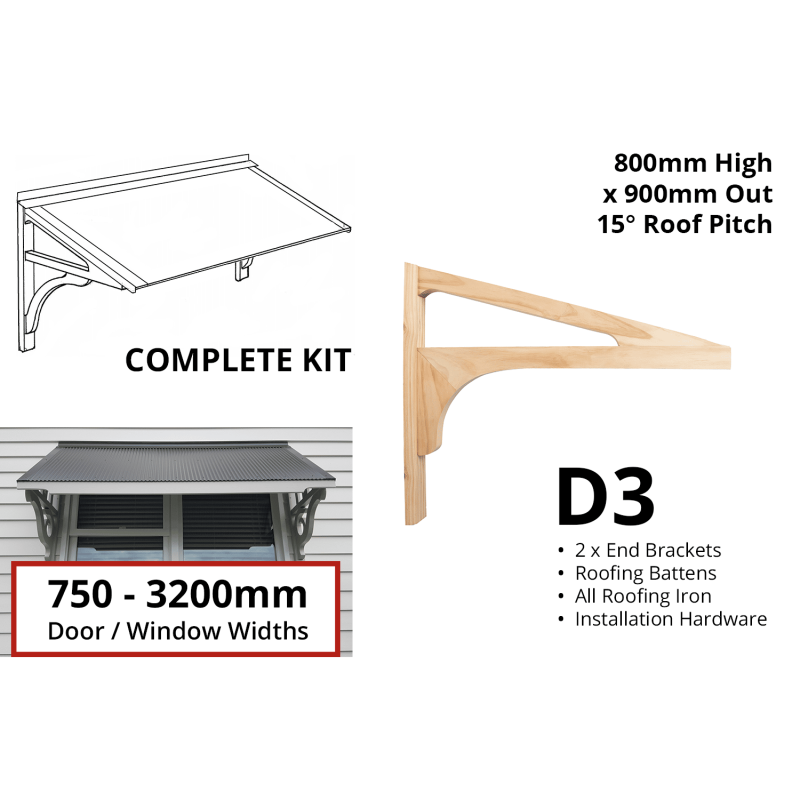 Profile D3 - Door Canopy Kits - Lyrebird Enterprises