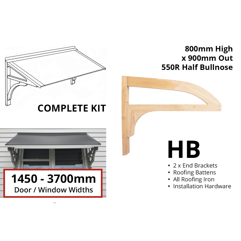 Profile HB - Feature Door Canopy Kits - Lyrebird Enterprises