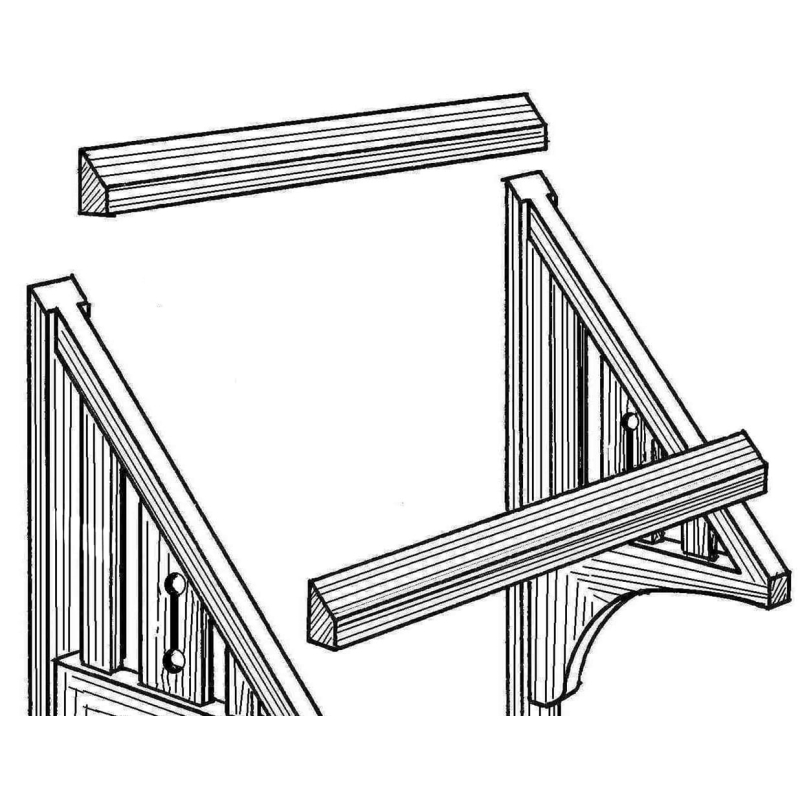 Window Canopy Battens - Angled to 15, 30 and 45 Degree Roof Pitch - Lyrebird Enterprises