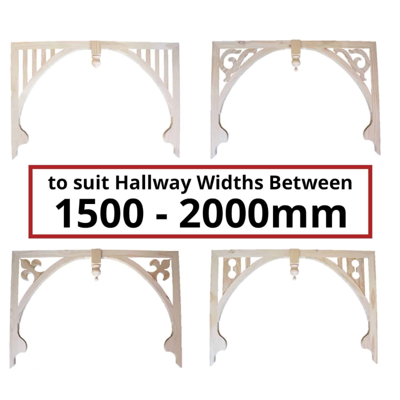 Hallway Arches to suit 1500-2000mm Widths - Decorative Timber Products - Lyrebird Enterprises