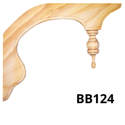 BB124 Post Corner Bracket 350x280x45 LOSP (H3) Pine - Moulded Edge