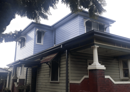 Profile BF - Looking Up at Second Story Window Canopy / Window Awning Kits - Lyrebird Enterprises